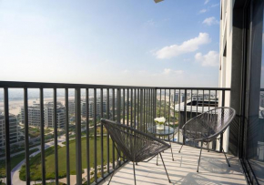 Nasma Luxury Stays - Elegant Condo With City Views And Dubai Skyline